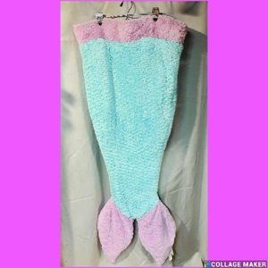 ❤Blue & Purple Plush Mermaid Tail Blanket / Sleeping Bag